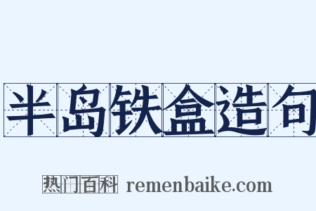 半岛铁盒造句是什么意思的图片